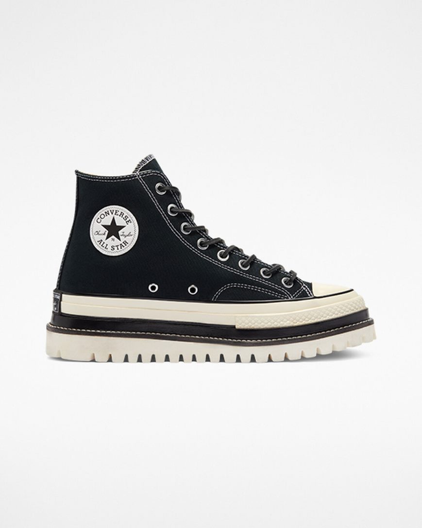 Zapatos Plataforma Converse Chuck 70 LTD Lugged Altas Mujer Negras | PE LEPW80